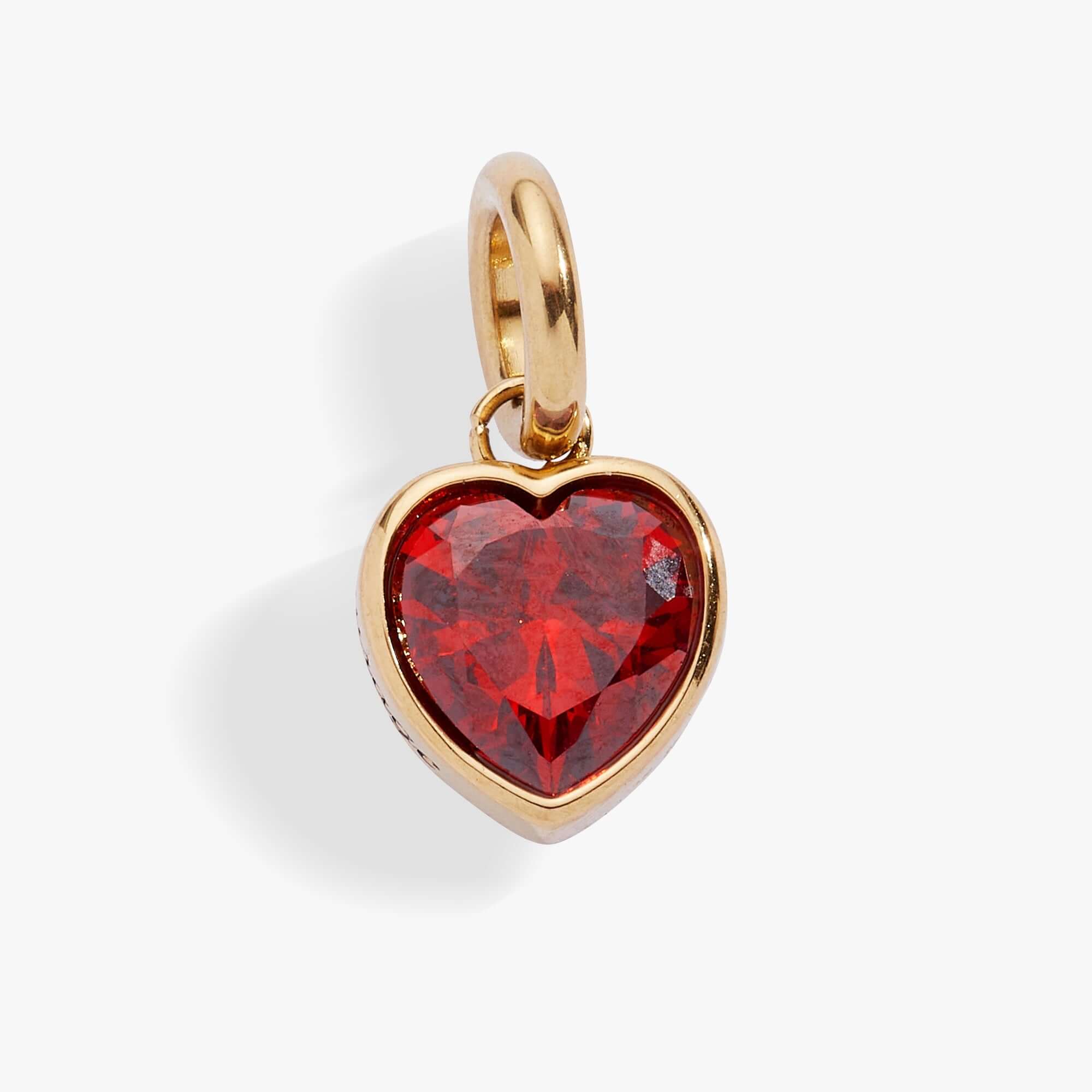 July 'Love' Heart Birthstone Charm, Charms & Pendants, $ 16.00, A Moment Of Now™