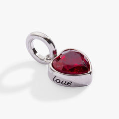 July 'Love' Heart Birthstone Charm, Charms & Pendants, $ 16.00, A Moment Of Now™