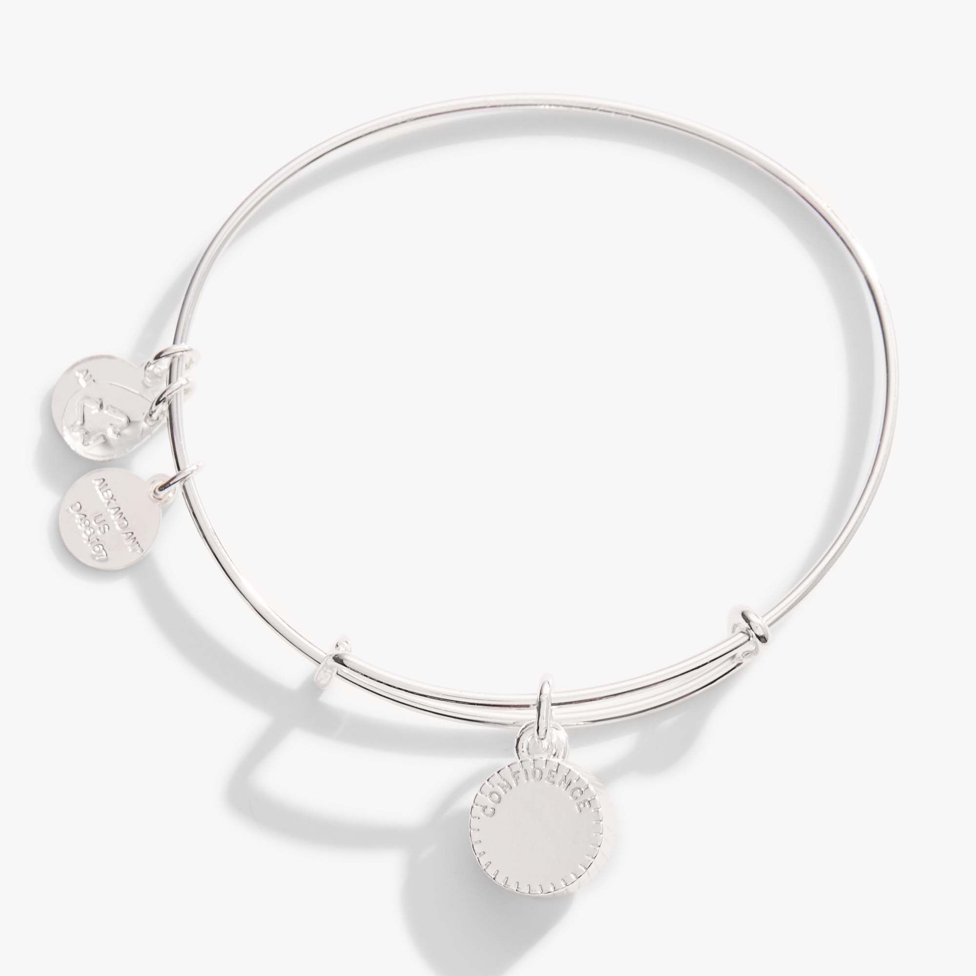 June Birthstone Charm Bangle, Light Amethyst, Bracelets, $ 28.00, A Moment Of Now™