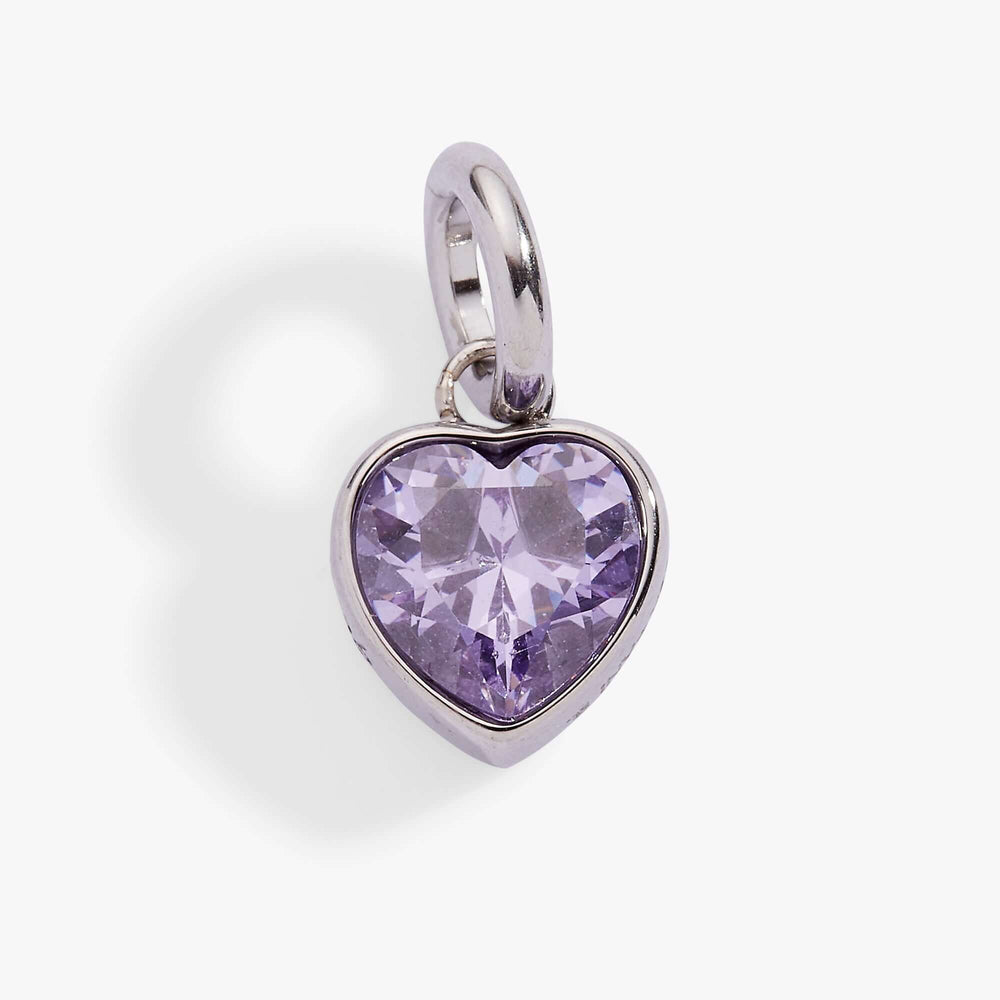 June 'Luck' Heart Birthstone Charm, Charms & Pendants, $ 16.00, A Moment Of Now™