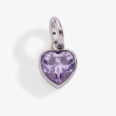 June 'Luck' Heart Birthstone Charm, Charms & Pendants, $ 16.00, A Moment Of Now™