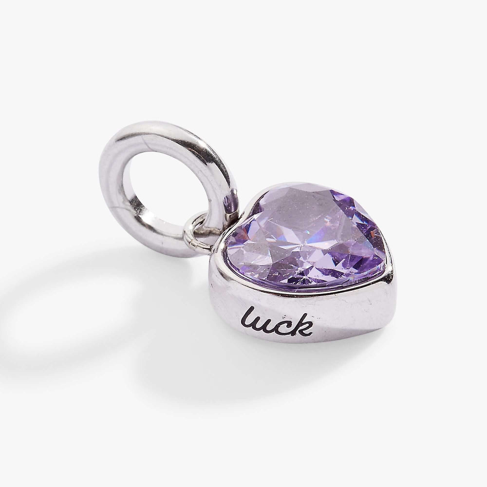 June 'Luck' Heart Birthstone Charm, Charms & Pendants, $ 16.00, A Moment Of Now™