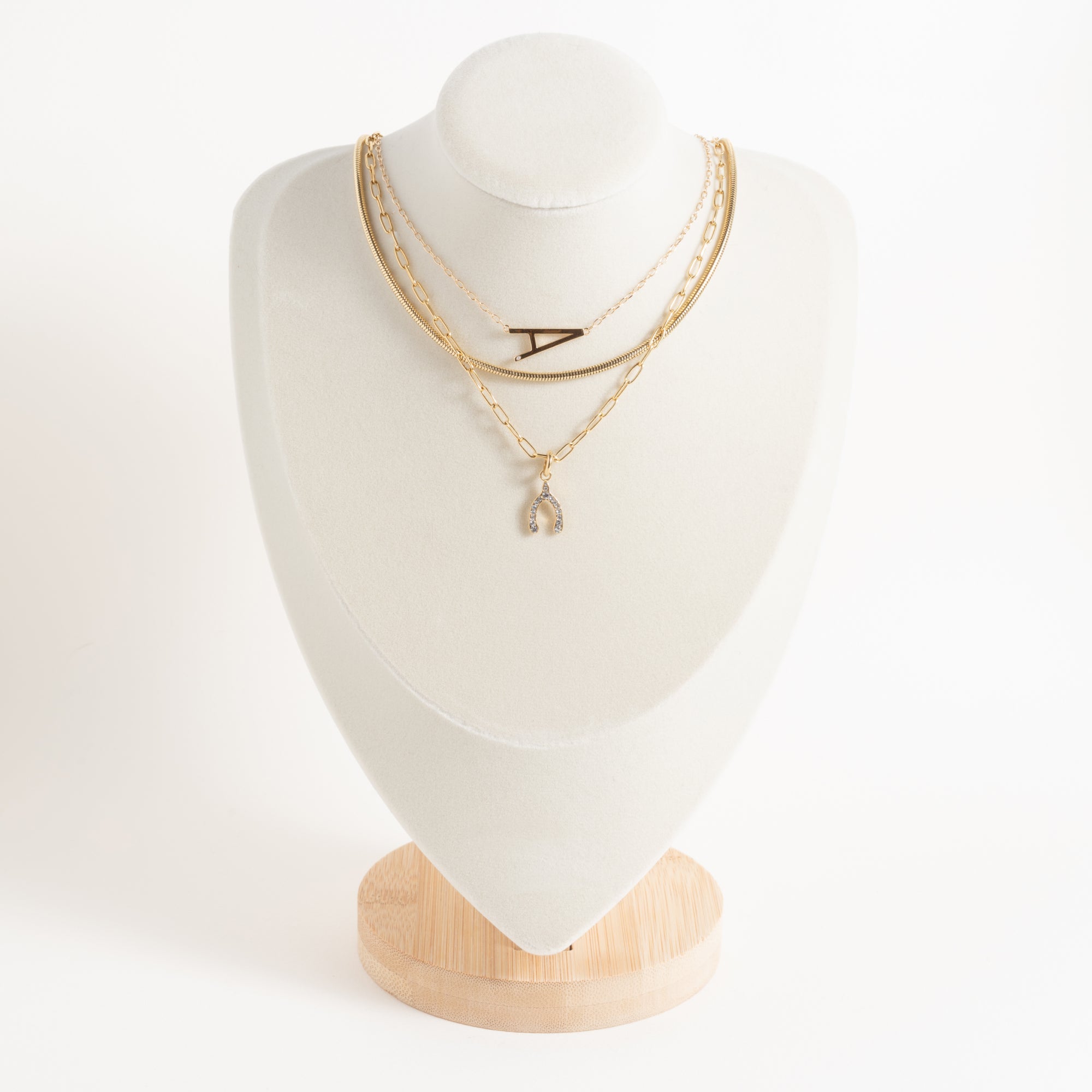 Initial A Precious Elongated Necklace, Necklaces, $ 39.90, A Moment Of Now™