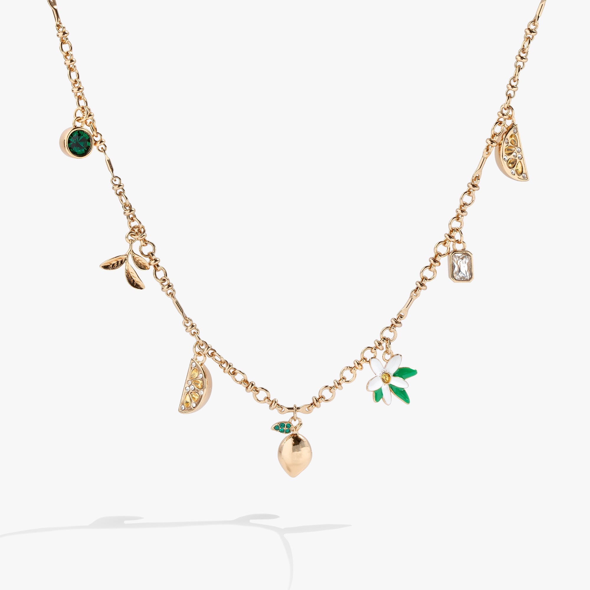 Lemon Multi-Charm Necklace, Necklaces, $ 28.90, A Moment Of Now™