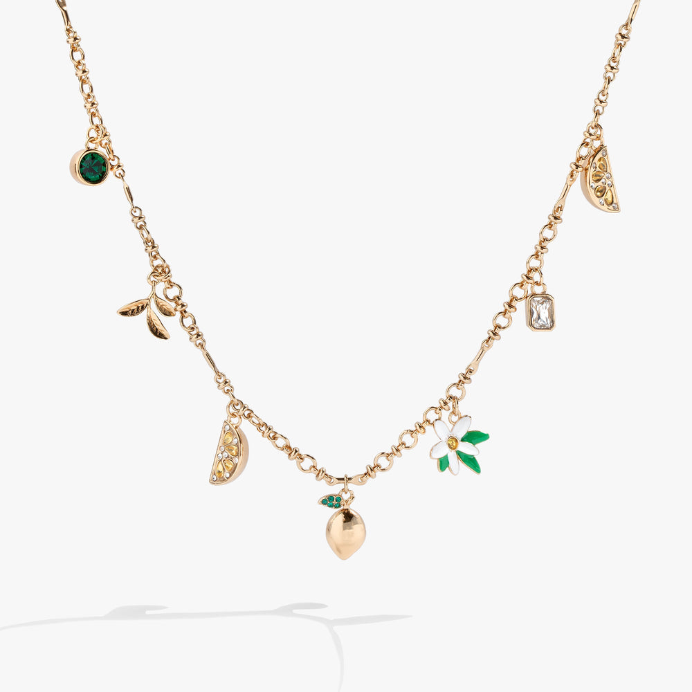 Lemon Multi-Charm Necklace, Necklaces, $ 28.90, A Moment Of Now™