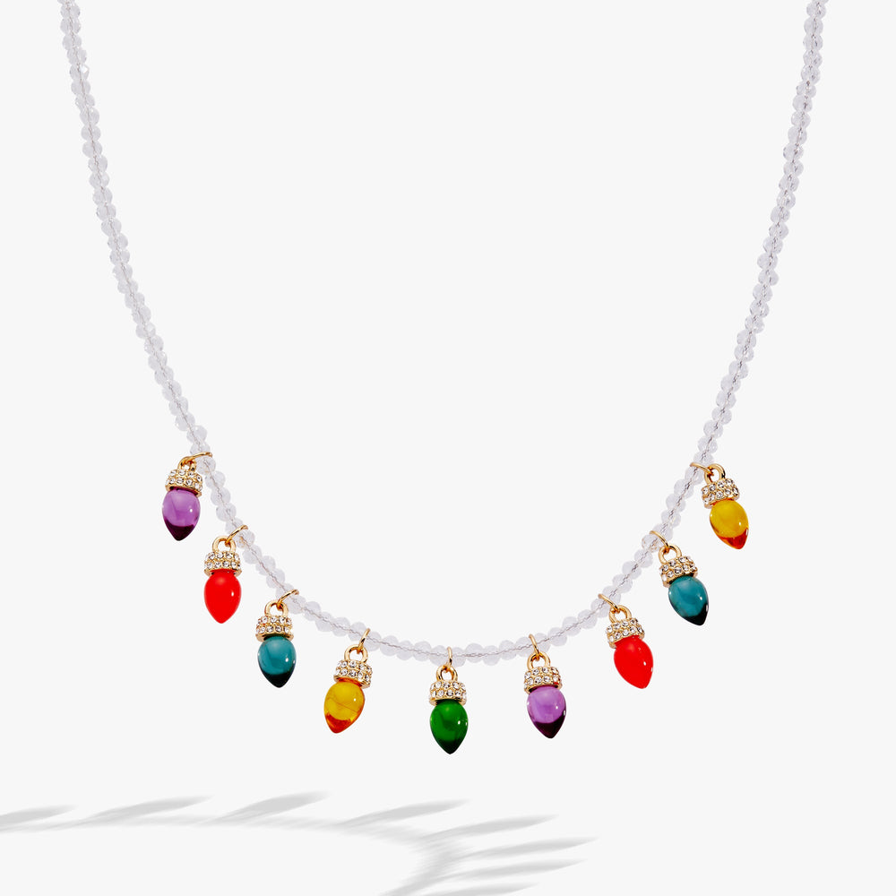 Christmas Light Bulb Necklace, Necklaces, $ 48.00, A Moment Of Now™