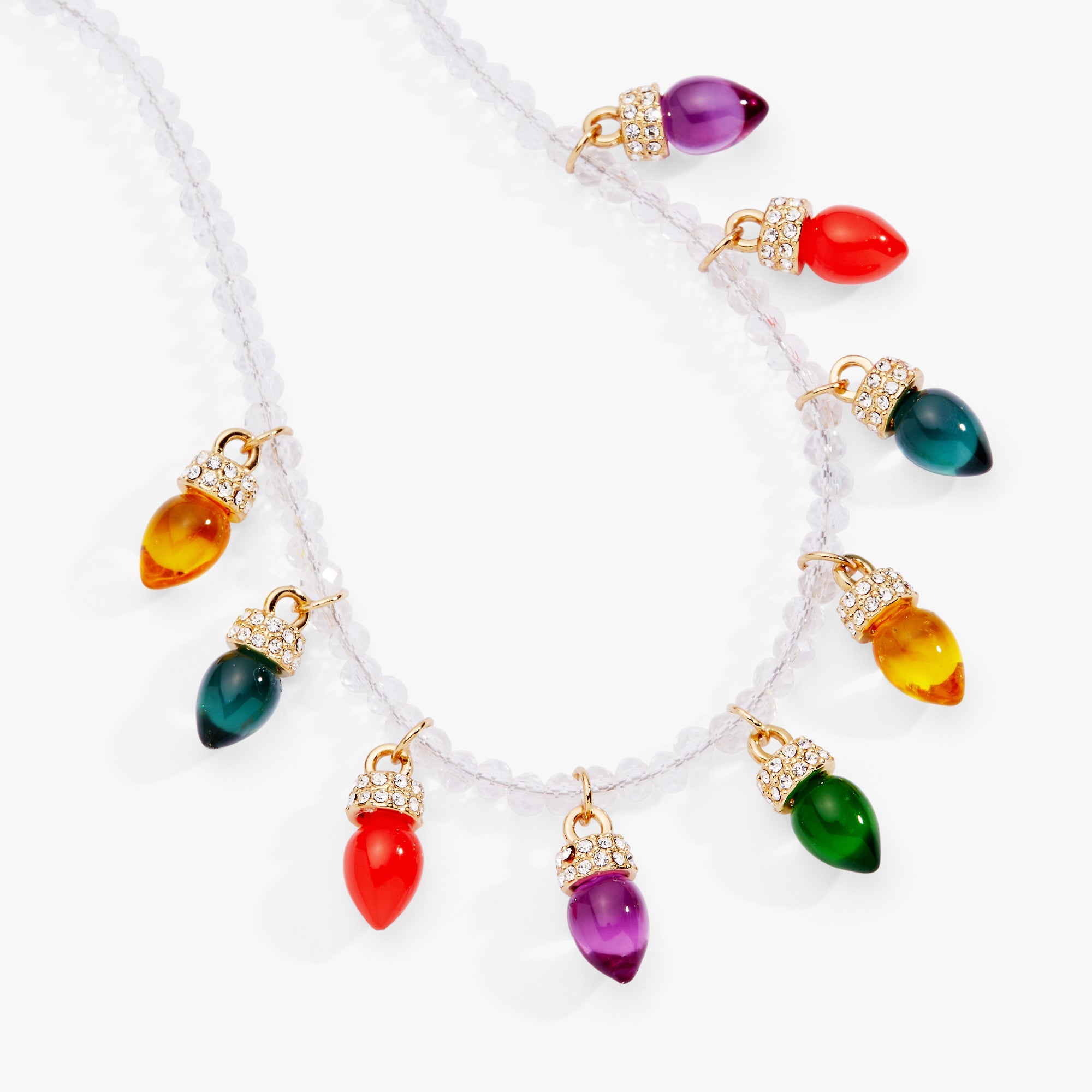Christmas Light Bulb Necklace, Necklaces, $ 48.00, A Moment Of Now™
