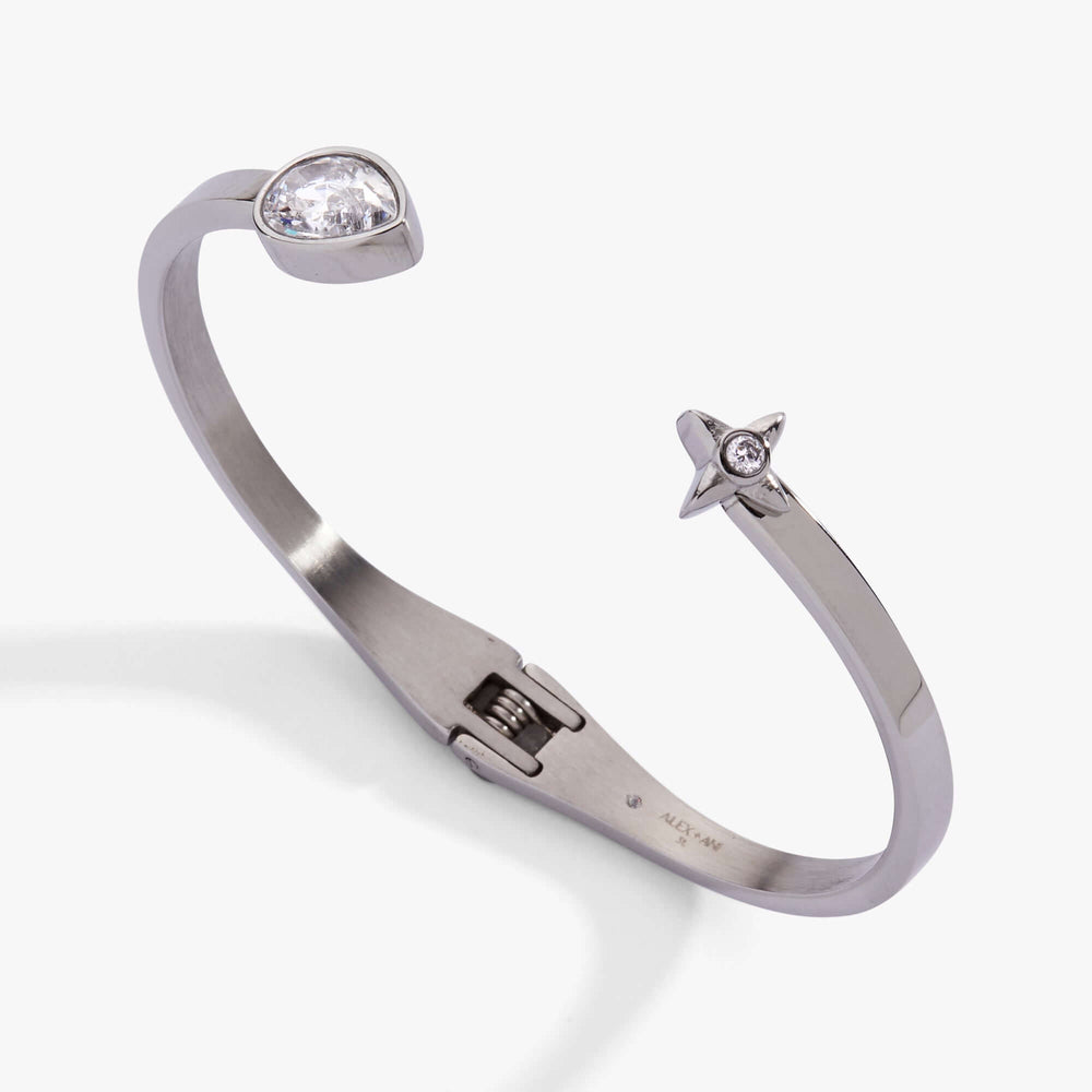 Crystal Teardrop and Star Cuff Bracelet, Bracelets, $ 23.90, A Moment Of Now™