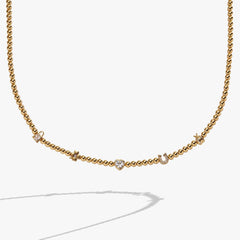 Love and Luck Tennis Necklace, Necklaces, $ 68.00, A Moment Of Now™