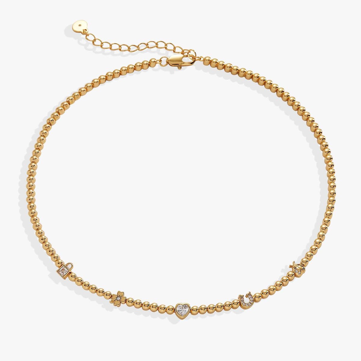 Love and Luck Tennis Necklace, Necklaces, $ 68.00, A Moment Of Now™