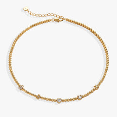 Love and Luck Tennis Necklace, Necklaces, $ 68.00, A Moment Of Now™
