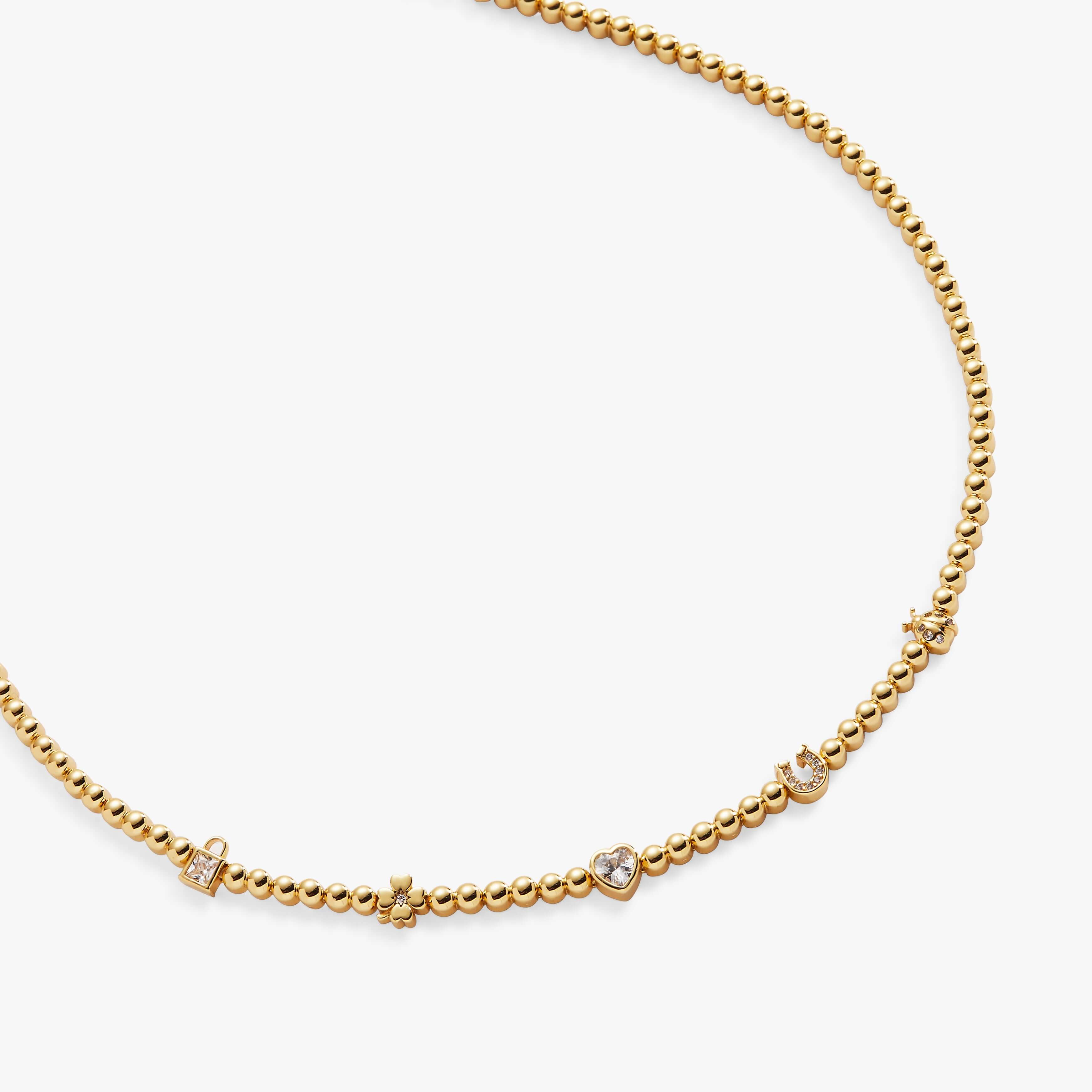 Love and Luck Tennis Necklace, Necklaces, $ 68.00, A Moment Of Now™