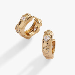 Love and Luck Huggie Hoops, Earrings, $ 28.00, A Moment Of Now™