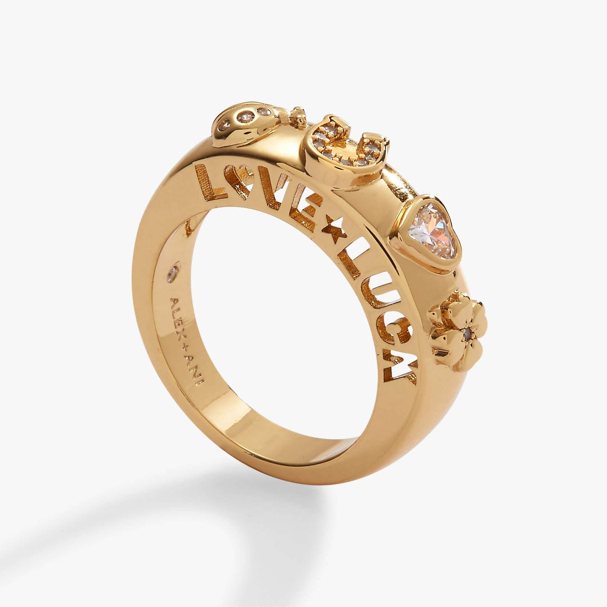 Love and Luck Open Domed Ring, Rings, $ 28.00, A Moment Of Now™