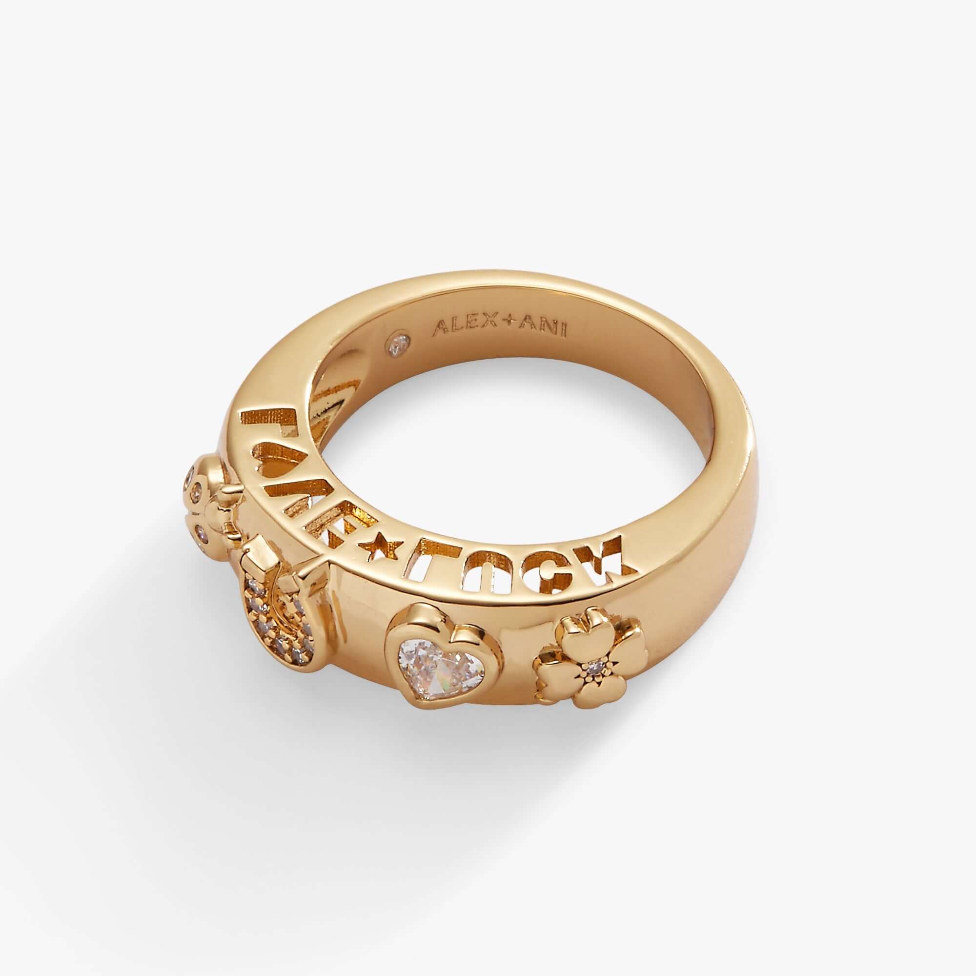Love and Luck Open Domed Ring, Rings, $ 28.00, A Moment Of Now™