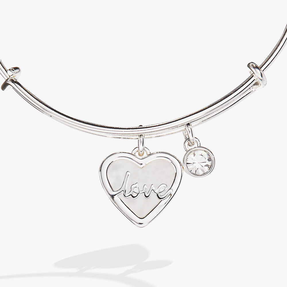 Love Mother of Pearl Bangle, Bracelets, $ 34.00, A Moment Of Now™