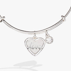 Love Mother of Pearl Bangle, Bracelets, $ 34.00, A Moment Of Now™