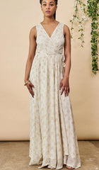 Ginkgo Leaf Maxi Wedding Dress in Cream + Copper | Boutique In USA, Wedding Dress, $ 328.00, A Moment Of Now™