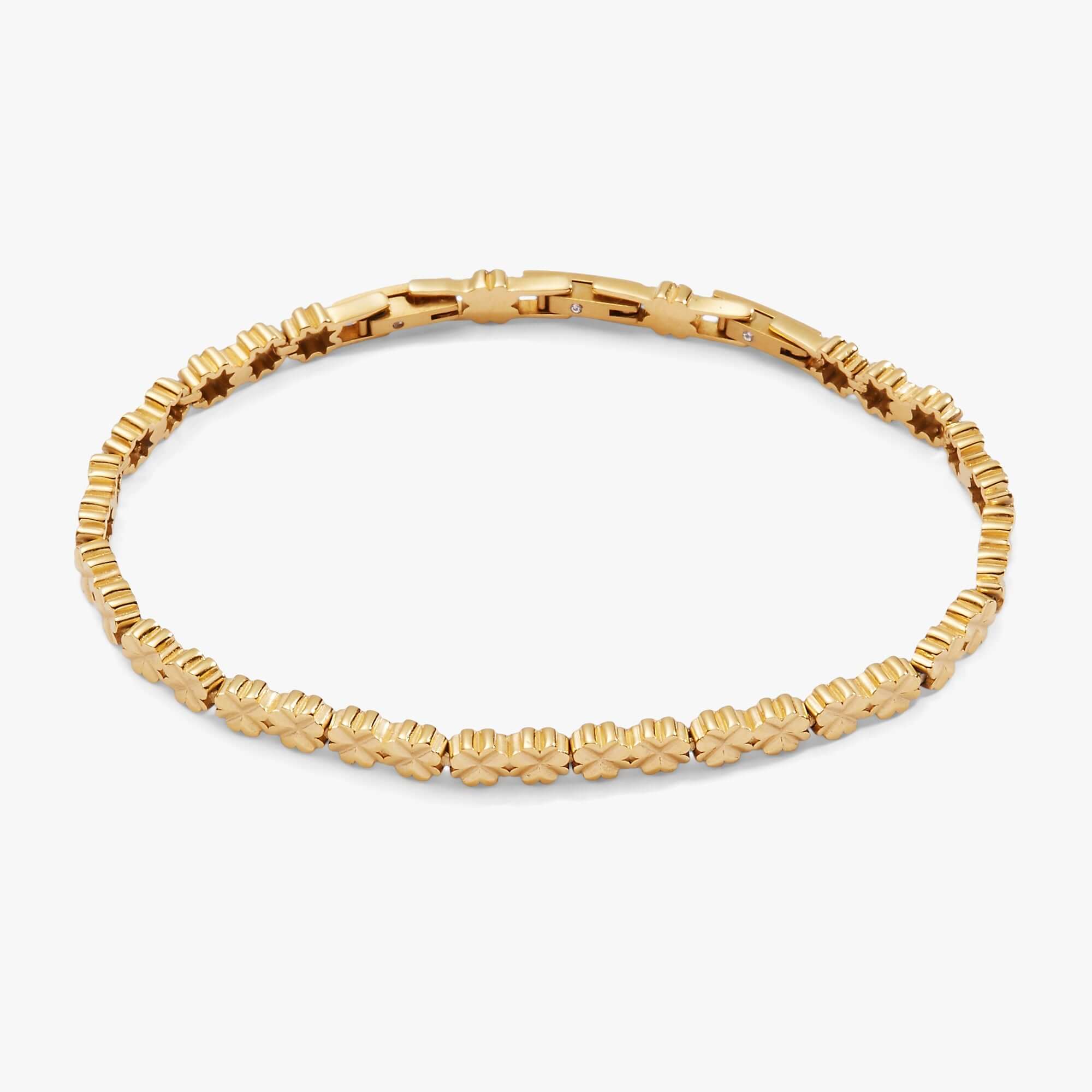 Lucky Clover Charm Tennis Bracelet, Bracelets, $ 68.00, A Moment Of Now™