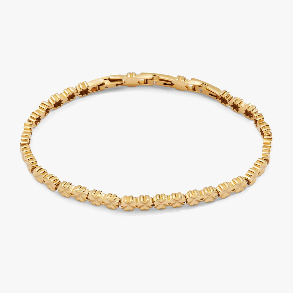 Lucky Clover Charm Tennis Bracelet, Bracelets, $ 68.00, A Moment Of Now™
