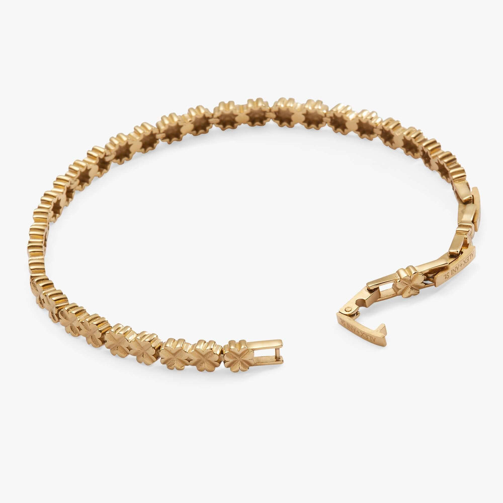 Lucky Clover Charm Tennis Bracelet, Bracelets, $ 68.00, A Moment Of Now™