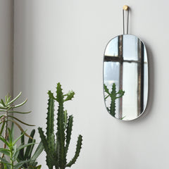 Lure Single Soft-Oval Wall Mirror | Handmade in USA - Misewell, Mirrors, $ 149.00, A Moment Of Now™