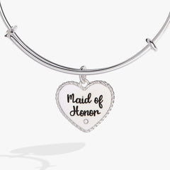 Maid of Honor Heart Bangle, Bracelets, $ 24.00, A Moment Of Now™