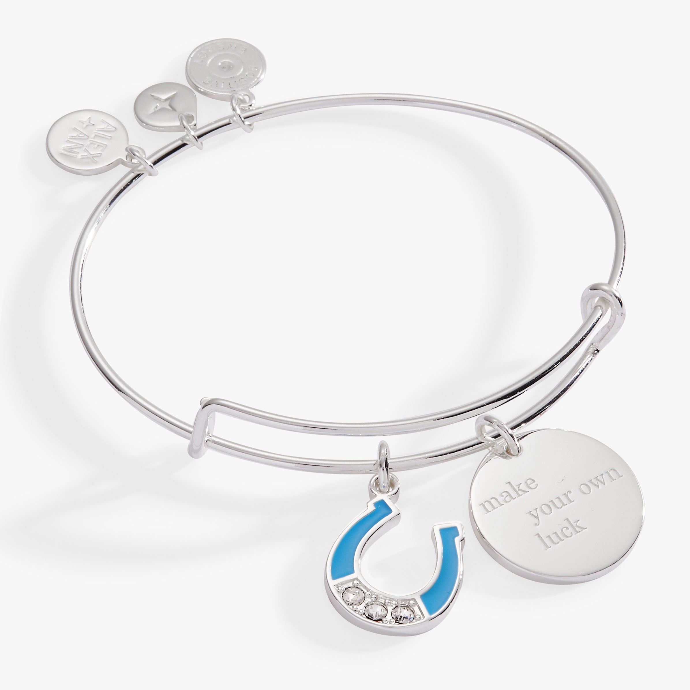 “Make Your Own Luck” Duo Charm Bangle, Bracelets, $ 34.00, A Moment Of Now™