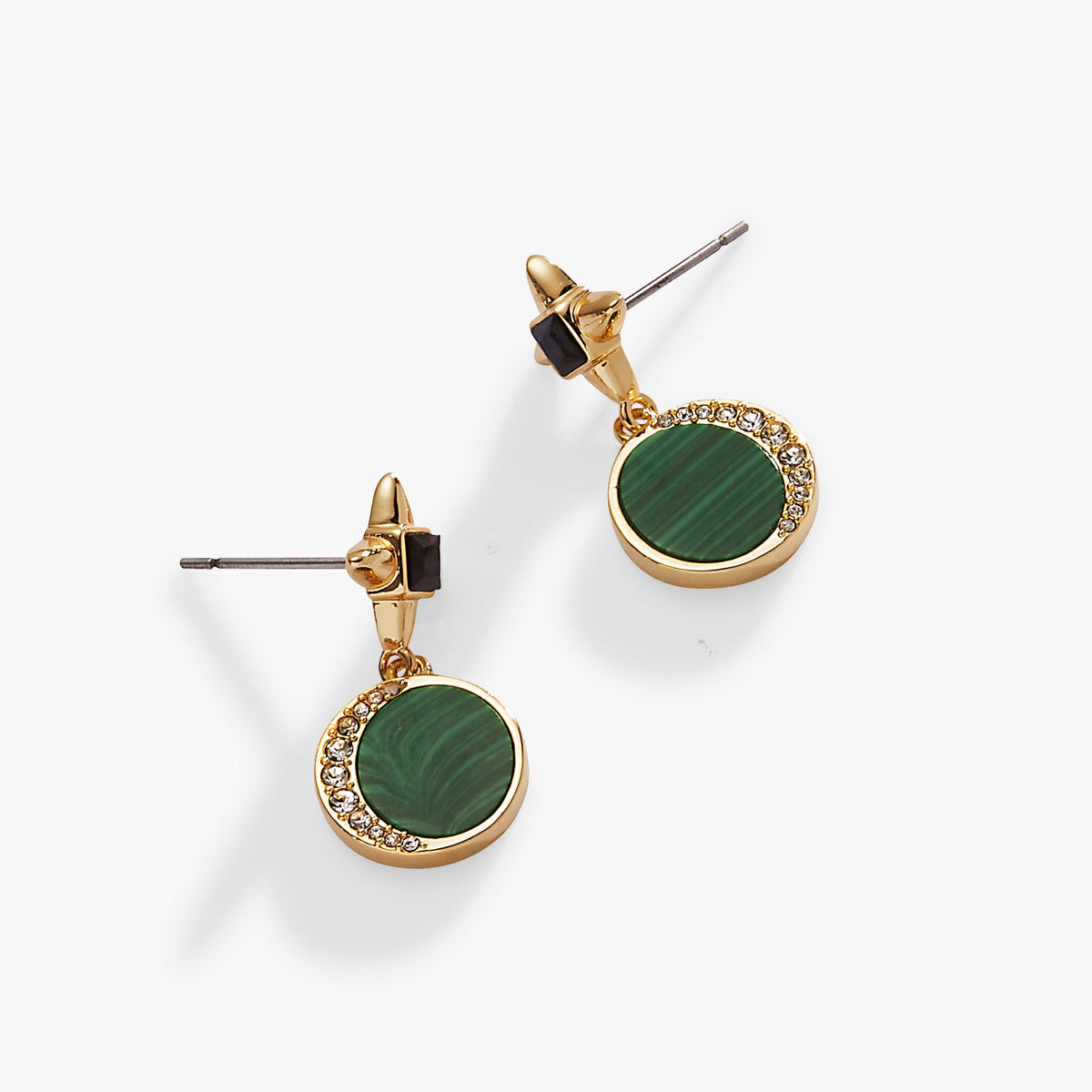 Malachite Drop Earrings, Earrings, $ 21.90, A Moment Of Now™