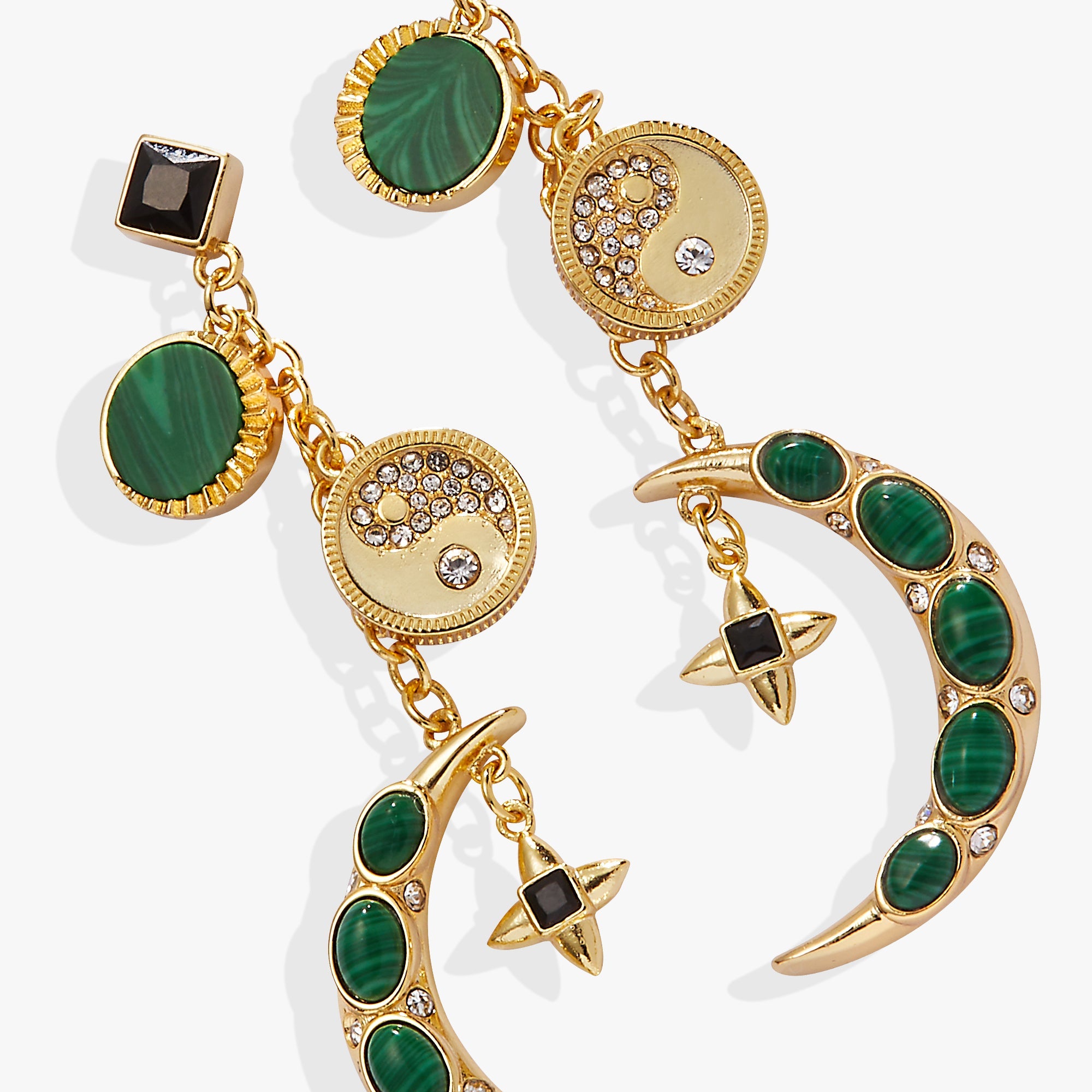 Malachite Charm Earrings, Earrings, $ 29.90, A Moment Of Now™