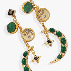 Malachite Charm Earrings, Earrings, $ 29.90, A Moment Of Now™