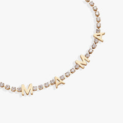 'Mama' Crystal Tennis Bracelet, Bracelets, $ 38.00, A Moment Of Now™