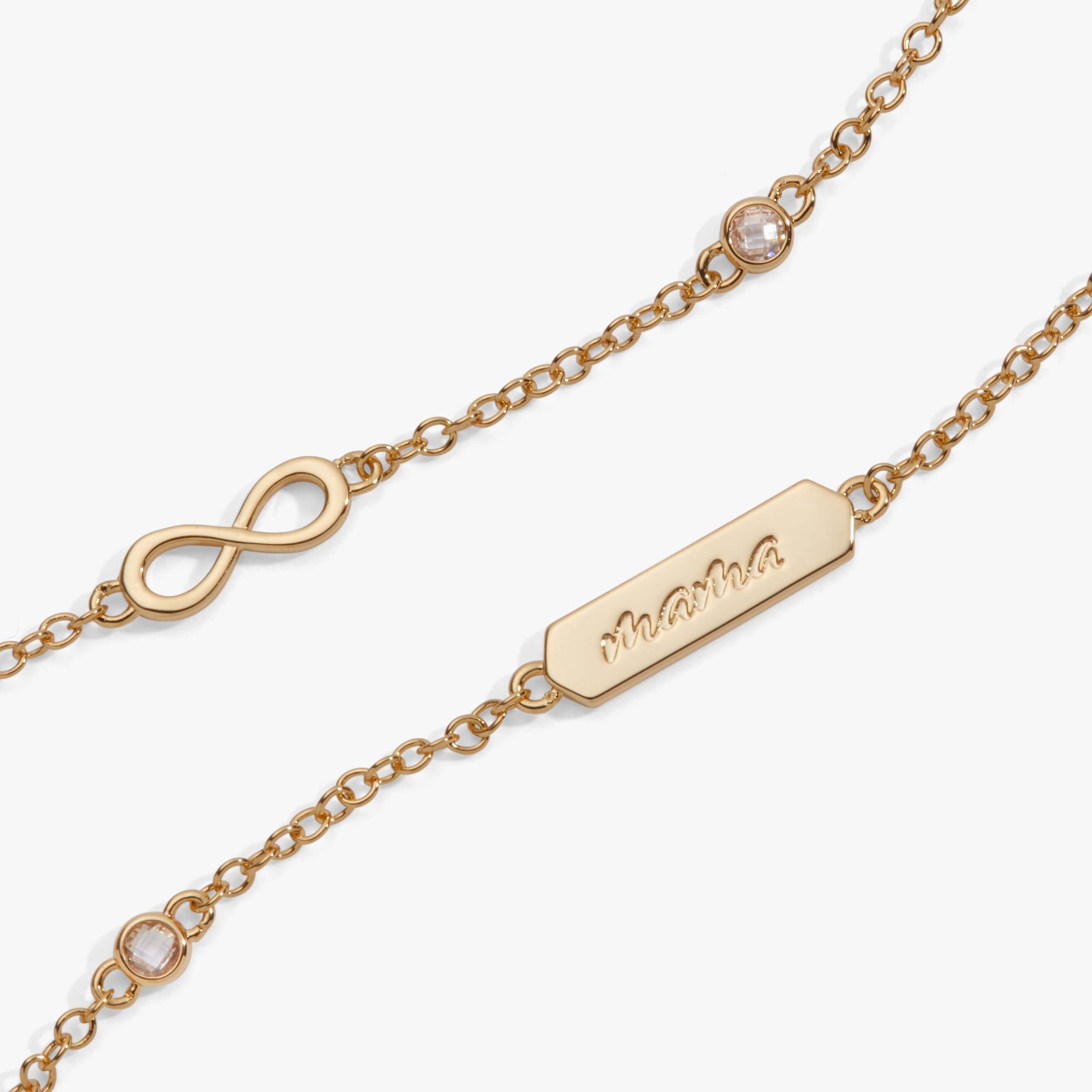 Mama Infinity Chain Double Strand Bracelet, Bracelets, $ 38.00, A Moment Of Now™