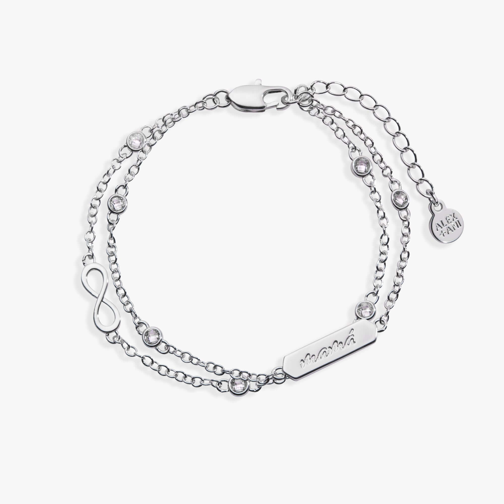 Mamá Infinity Chain Double Strand Bracelet, Bracelets, $ 38.00, A Moment Of Now™
