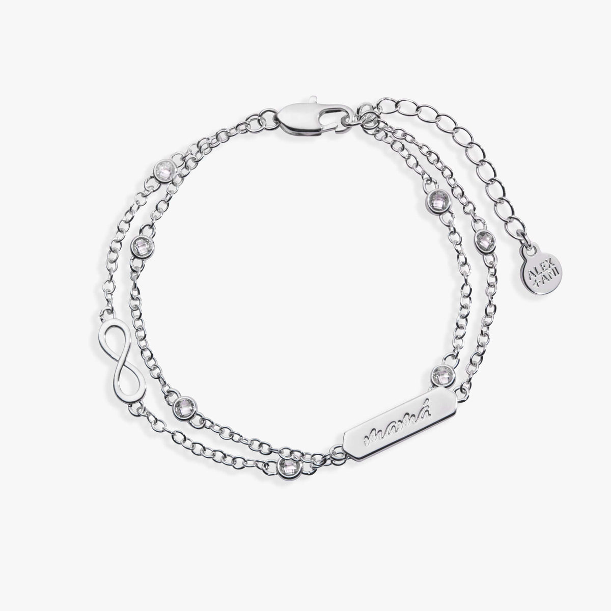 Mamá Infinity Chain Double Strand Bracelet, Bracelets, $ 38.00, A Moment Of Now™