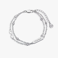 Mamá Infinity Chain Double Strand Bracelet, Bracelets, $ 38.00, A Moment Of Now™