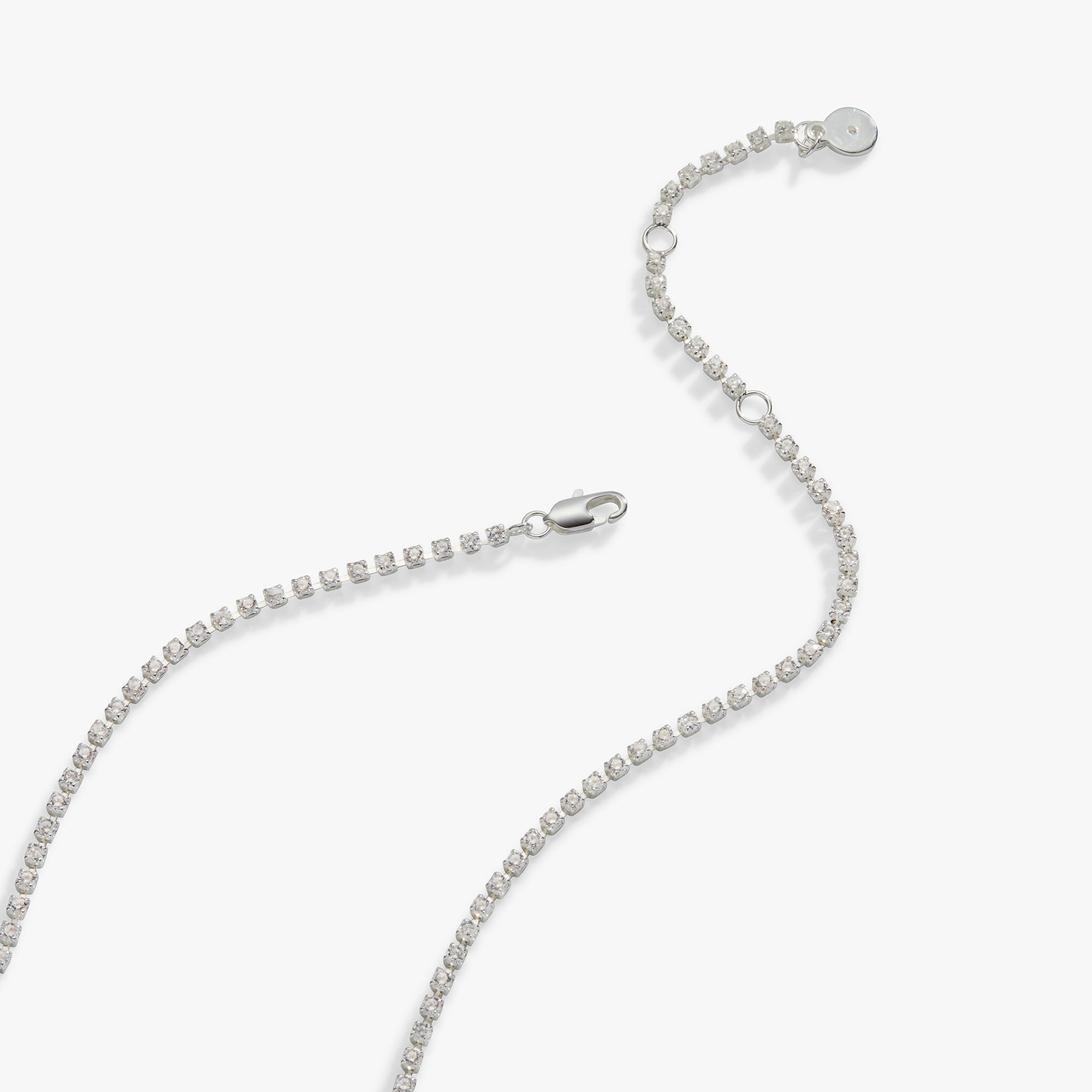 Mama Crystal Tennis Necklace, Necklaces, $ 18.90, A Moment Of Now™