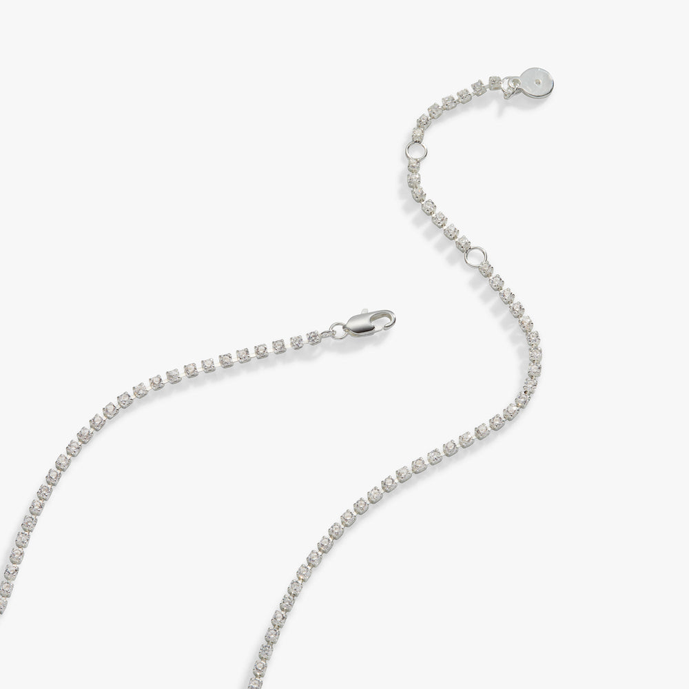 Mama Crystal Tennis Necklace, Necklaces, $ 18.90, A Moment Of Now™