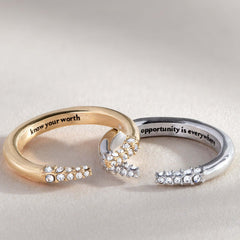 “Opportunity is Everywhere” Open Tusk Ring, Rings, $ 21.90, A Moment Of Now™