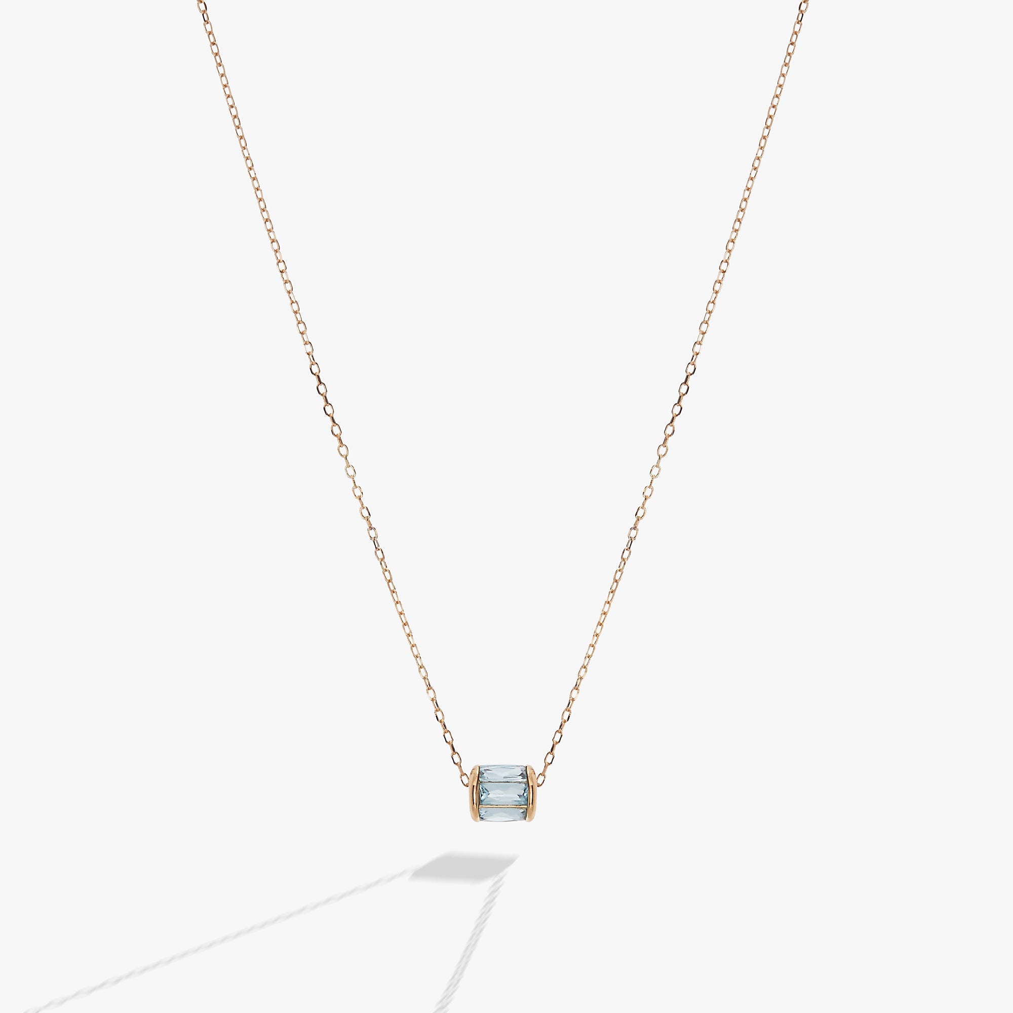 March Birthstone Precious Pendant Necklace, Necklaces, $ 88.00, A Moment Of Now™