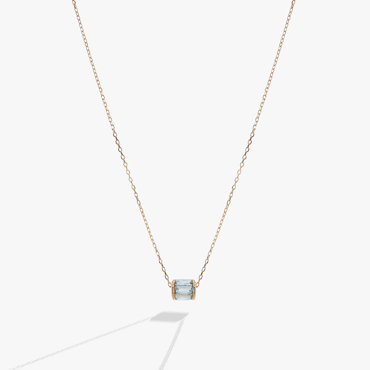 March Birthstone Precious Pendant Necklace, Necklaces, $ 88.00, A Moment Of Now™