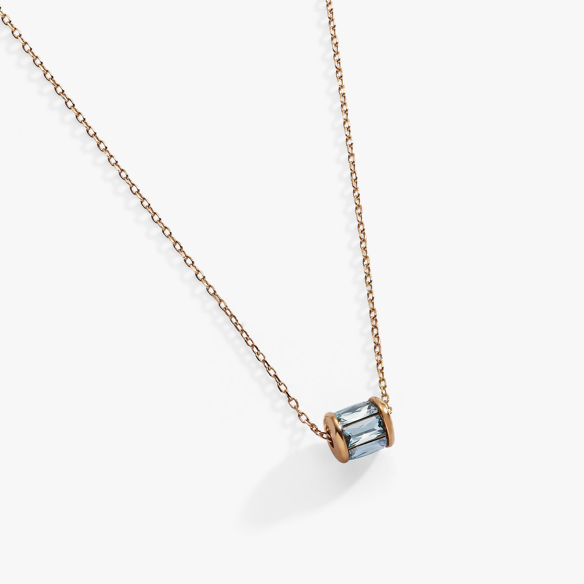 March Birthstone Precious Pendant Necklace, Necklaces, $ 88.00, A Moment Of Now™