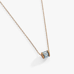 March Birthstone Precious Pendant Necklace, Necklaces, $ 88.00, A Moment Of Now™
