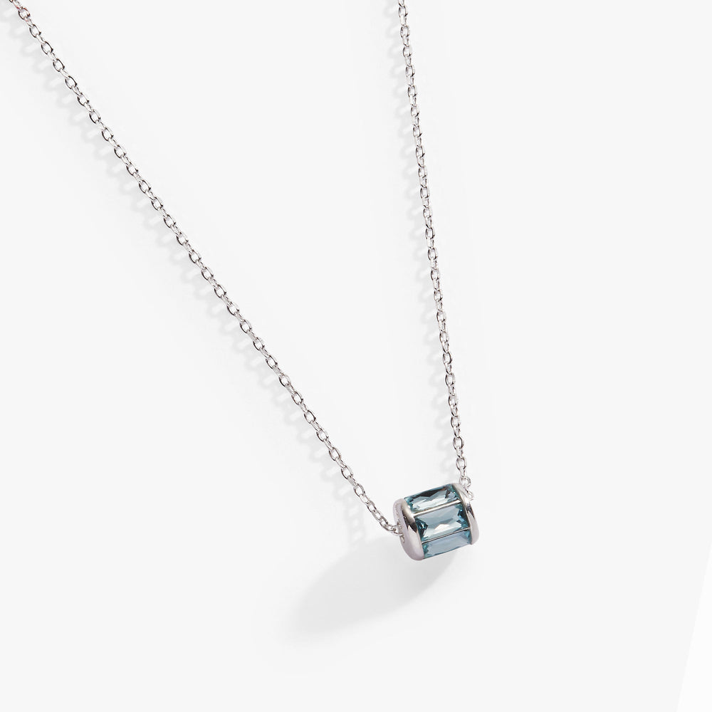 March Birthstone Precious Pendant Necklace, Necklaces, $ 88.00, A Moment Of Now™
