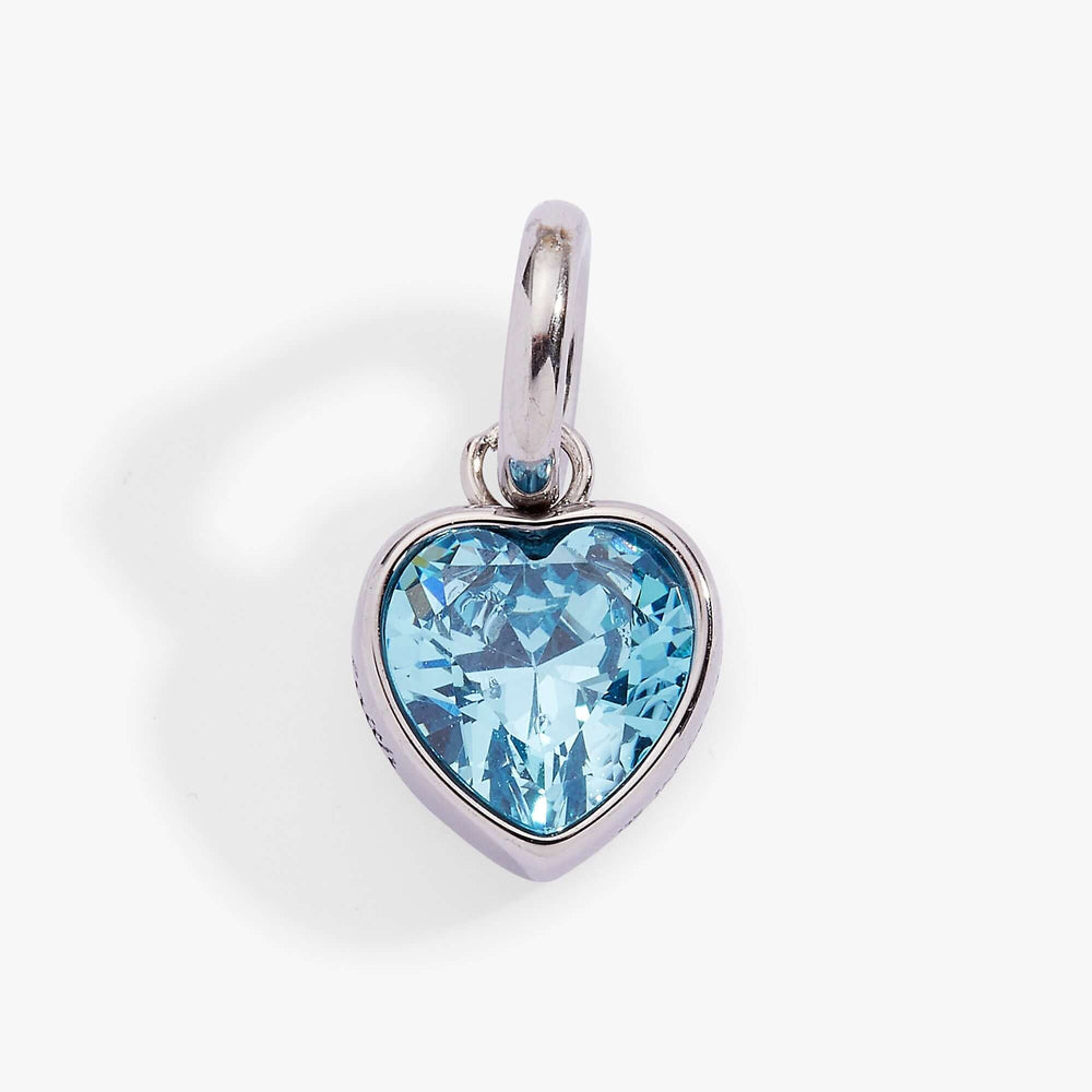 March 'Faith' Heart Birthstone Charm, Charms & Pendants, $ 16.00, A Moment Of Now™
