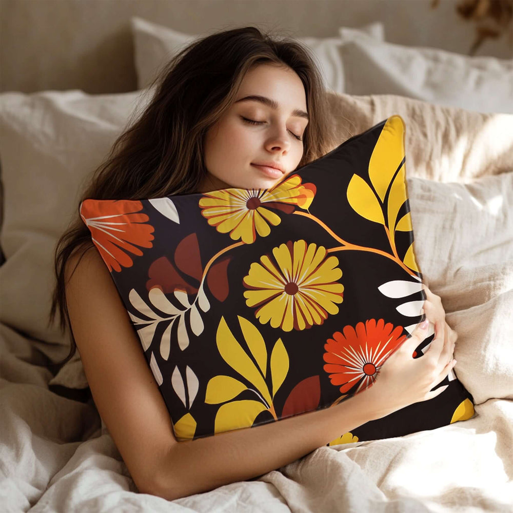 Marvista Mid-Century Floral Pattern Throw Pillow, Throw Pillows, $ 55.00, A Moment Of Now™