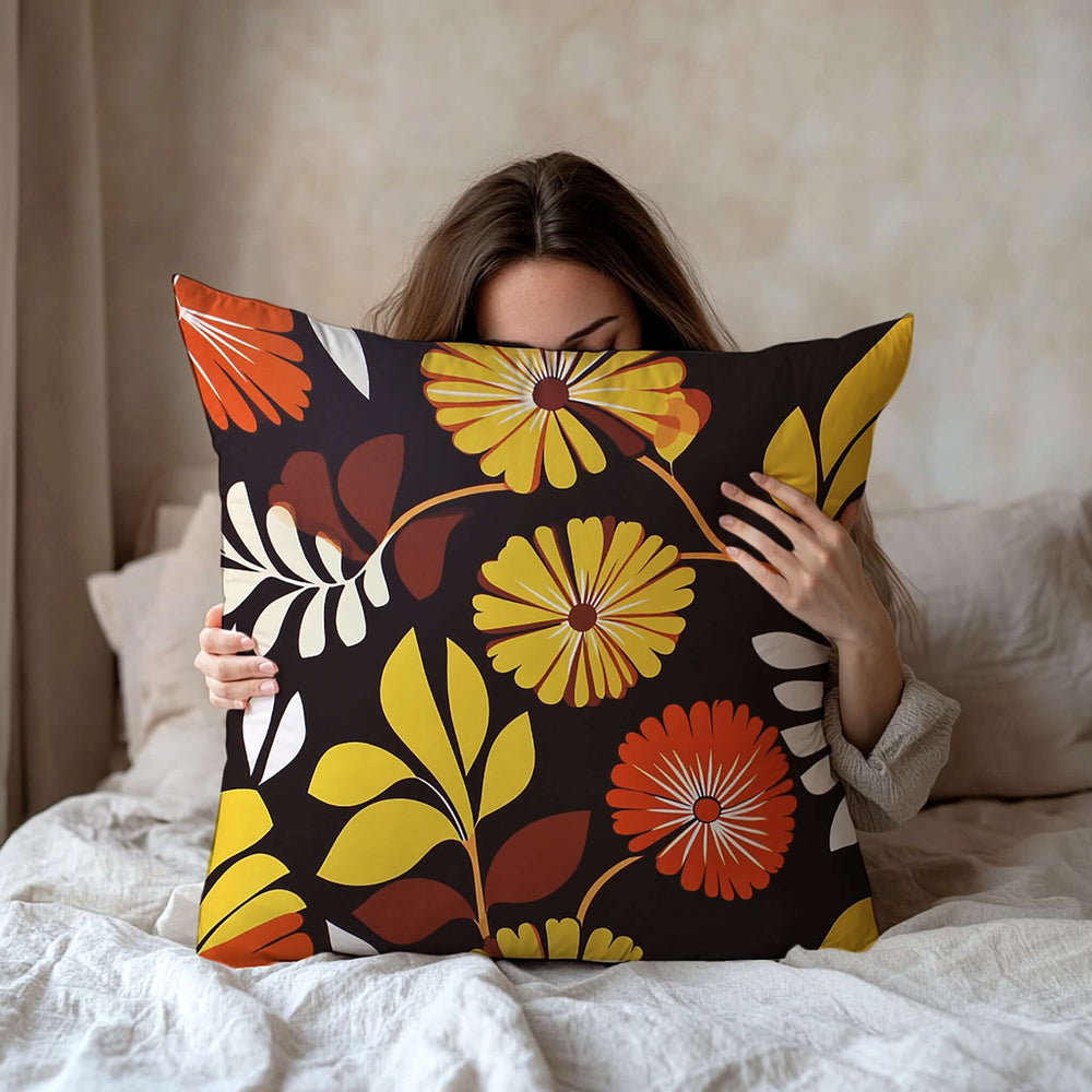 Marvista Mid-Century Floral Pattern Throw Pillow, Throw Pillows, $ 55.00, A Moment Of Now™