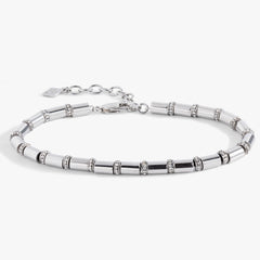Tube Bead and Crystal Chain Bracelet, Bracelets, $ 48.00, A Moment Of Now™