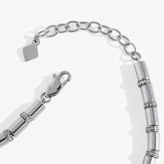 Tube Bead and Crystal Chain Bracelet, Bracelets, $ 48.00, A Moment Of Now™