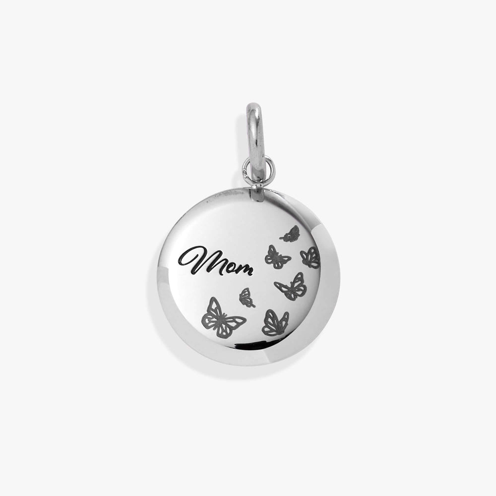 Mom Butterfly Disc Charm, Charms & Pendants, $ 18.00, A Moment Of Now™
